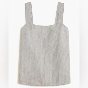 NWT J Crew Factory Linen Blend Square-neck Tank size L